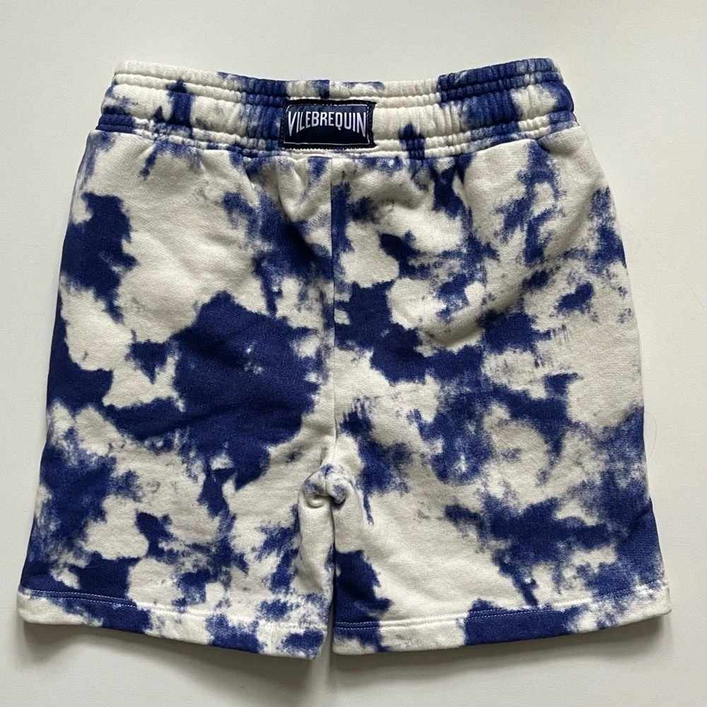 Vilebrequin Boys Blue & White Tie-dye Cotton Bermuda Shorts - 6Y